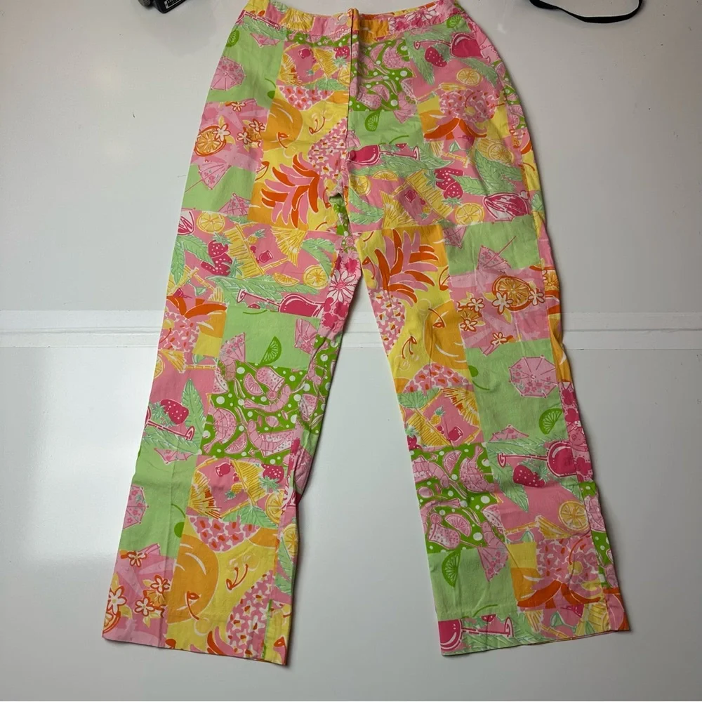 Lilly Pulitzer Patchwork Capri Pants | Y2K Palm Beach Tropical Preppy Cropped